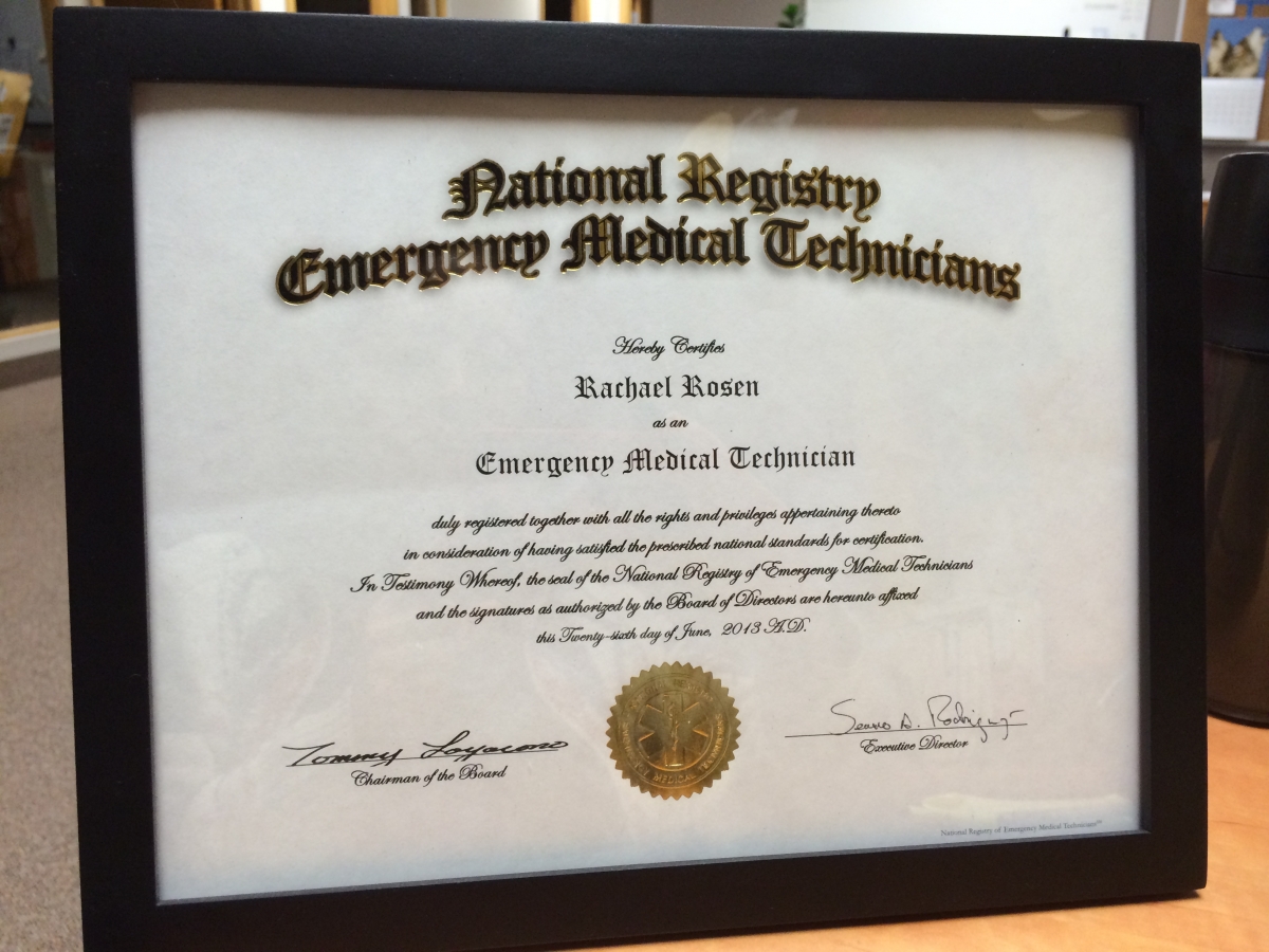 National Registry of EMTs Certification